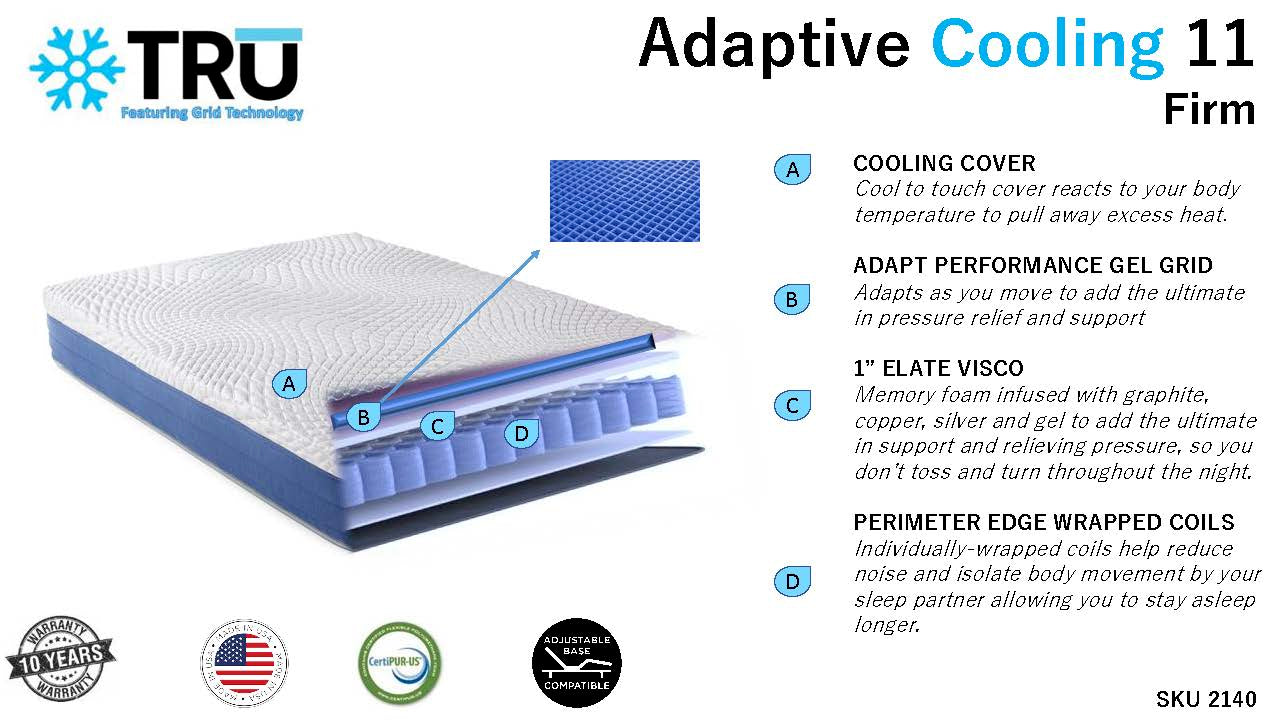 11" MD TRU PERFORMANCE FIRM ADAPTIVE COOLING